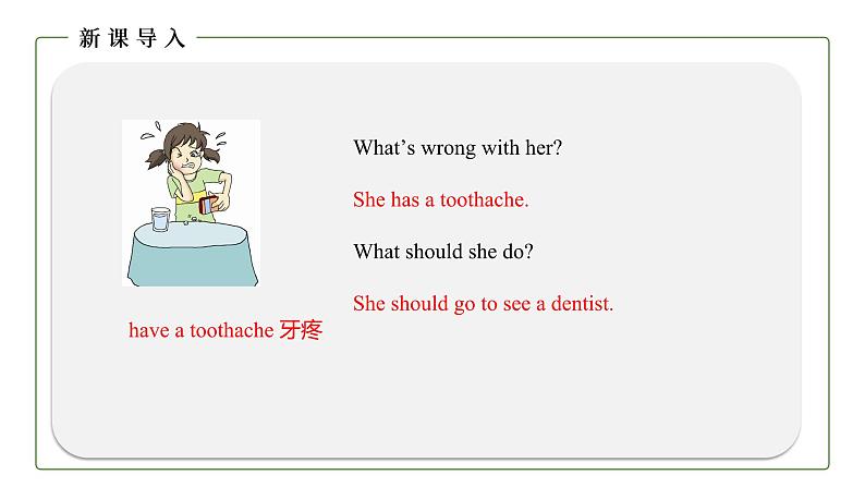 初中英语科普版八年级上册Unit2 Topic 1 You should brush your teeth twice a day Section A 课件+音频06