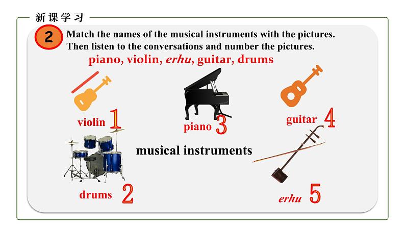 初中英语科普版八年级上册Unit 3 Our Hobbies Topic 2 What sweet music! Section A 课件+音频06