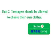 魯教版九年級(jí)全冊(cè)Unit 2 Teenagers should be allowed to choose their own clothes. Section 課件