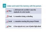 魯教版（五四制）九年級(jí)全冊(cè)Unit 10 I remember meeting all of you in Grade 6. Section A 1a~2d課件