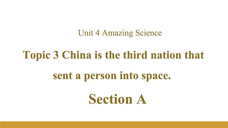 Unit 4 Topic 3 Section A课件+内嵌音频（仁爱科普版九年级上册）01