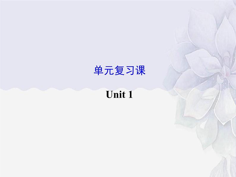 【单元复习】Unit1 单元复习学案01