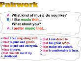 Unit 4 I like music that I can dance to.Section A Period 2 (3a-4c)课件+素材Unit 4 I like music that I can dance to 级