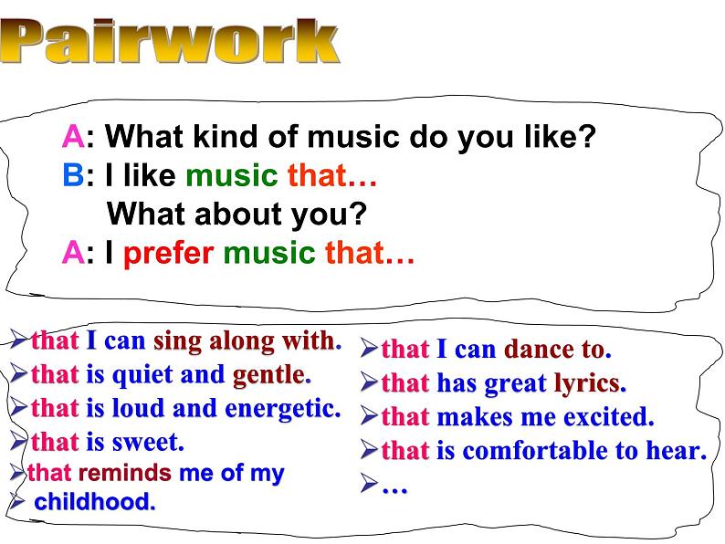 Unit 4 I like music that I can dance to.Section A Period 2 (3a-4c)课件+素材Unit 4 I like music that I can dance to 级02