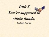 Unit 5 You’re supposed to shake hands Section A 1a-2c 课件+素材