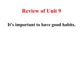 【單元復(fù)習】 Unit 9  It’s important to have good habits. 單元復(fù)習課件