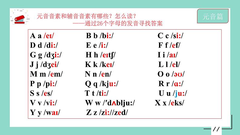 音标课件 -2024-2025学年人教版（2024）七年级英语上册第8页