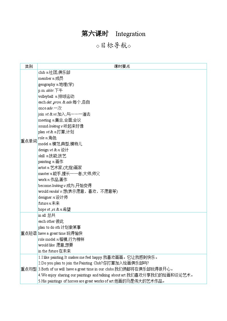 Unit 2 hobbies（教案）-- 2024-2025学年译林版七年级英语上册01