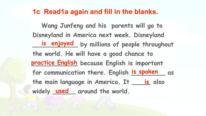 仁爱科普版英语九年级上册 Unit 3 Topic 1 English is widely spoken around the world. Section A 课件+教案+练习+音频08