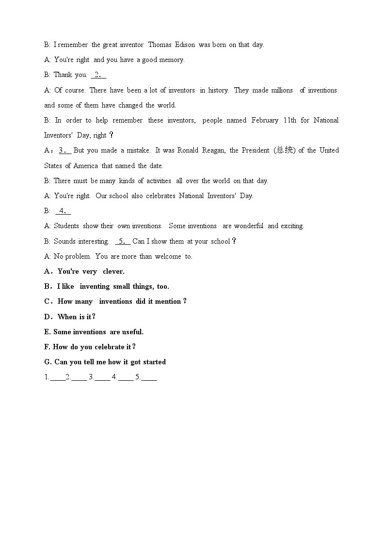仁爱科普版英语九年级上册 Unit 4 Amazing Science Topic 1 When was it invented_ Section A 课件+教案+练习+音频02