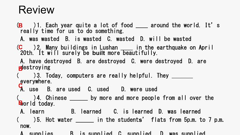 仁爱科普版英语九年级上册 Unit 4 Topic 2 Section A(教案+课件+练习+素材)03