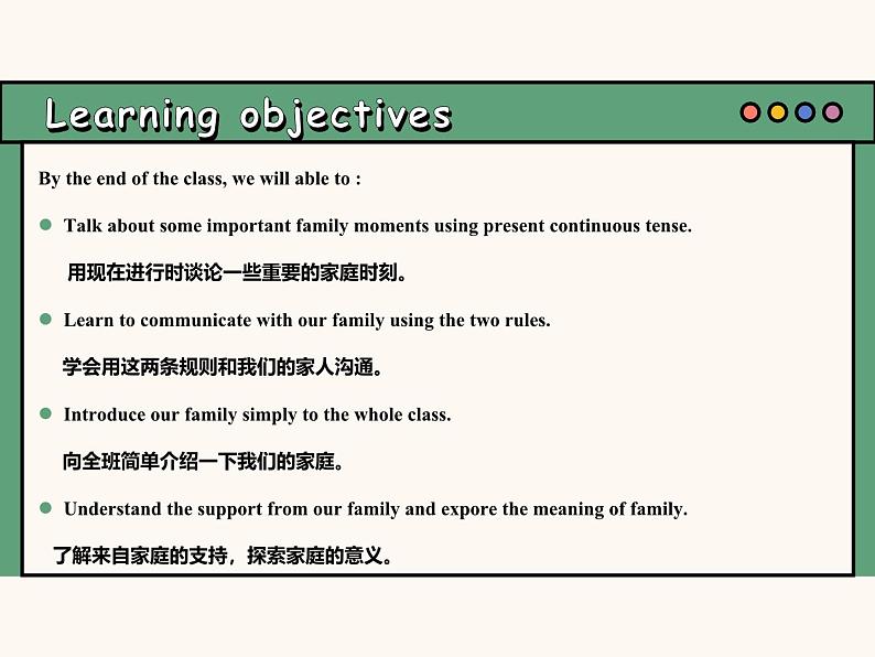 主题情境2024新教材课件 Unit 3 Family ties Starting out (含视频）外研版七上03