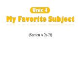 人教版（2024）七年级英语上册Unit4 SectionA（2a---2f)课件