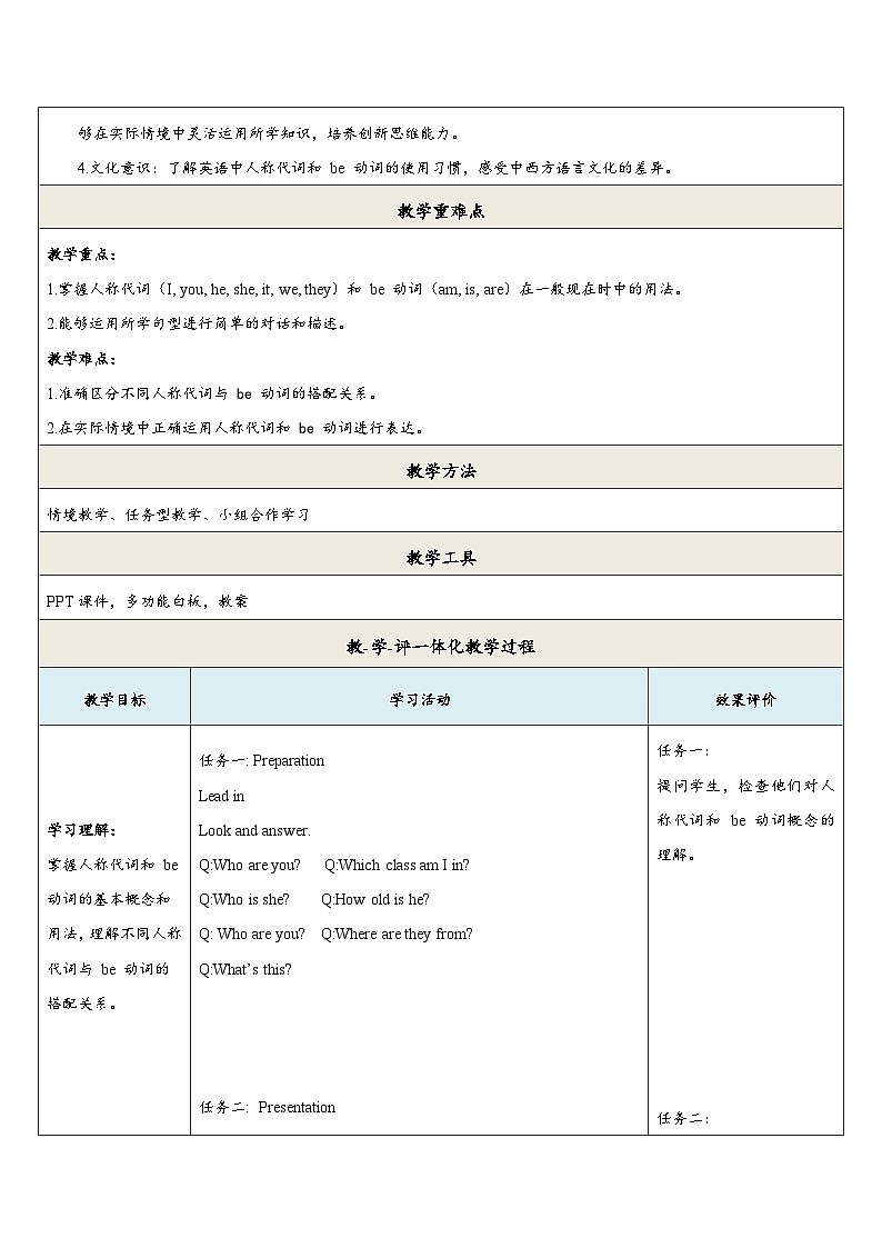 【新教材新课标】仁爱科普版英语七年级上册Unit1 Let's Be Friends!第5课时Grammar in use 课件+单元整体教学设计02