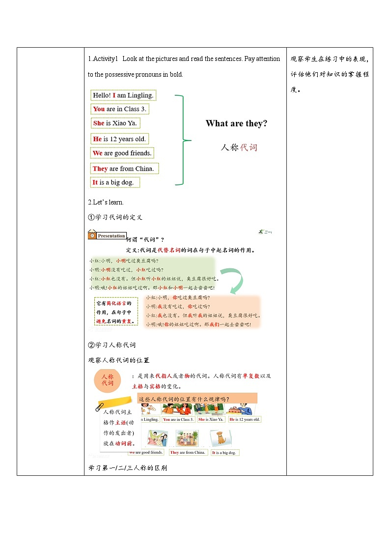 【新教材新课标】仁爱科普版英语七年级上册Unit1 Let's Be Friends!第5课时Grammar in use 课件+单元整体教学设计03