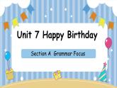 人教版（2024年）初中英语七上Unit 7 Section A Grammar Focus 课件