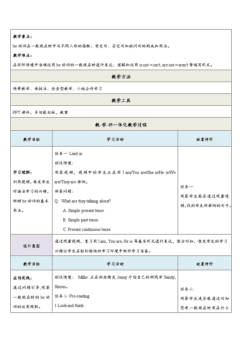 【新教材】牛津译林版英语七年级上册Unit1 This is me第3课时Grammar课件+单元整体教学设计+课时教案02