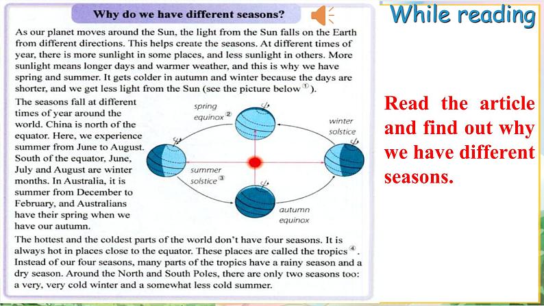 【新教材】牛津沪教版(六三制)七上Unit3 The seasons Cross-curricular connection Project 课件+音频05