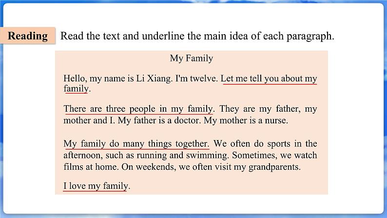 仁爱科普版（2024）英语七年级上册--Unit 2 Meet My Family!第7课时 Reading for Writing（课件+教案）04