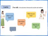 仁爱科普版（2024）英语七年级上册--Unit 1 Let's Be Friends! 第6课时  Oral Communication（课件+教案）