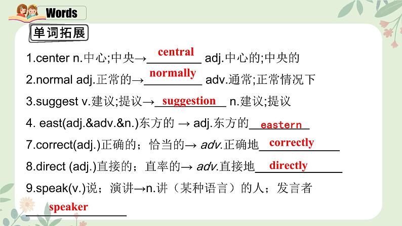 （人教版）九年级上册英语Unit 3 Could you please tell me where the restroom are（单元复习课件）第7页