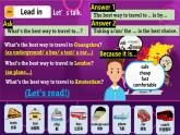 外研版新標準英語八年級上冊Module4Unit2What is the best way to travel課件