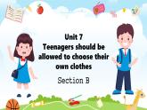 Unit 7 Teenagers should be allowed to choose their own clothes Section B（教学课件）-初中英语人教版九年级全一册