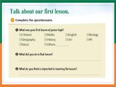 【公开课课件+新课标全英教学设计】Unit 1 A new start Understanding ideas The first lesson新教材2024外研版七上
