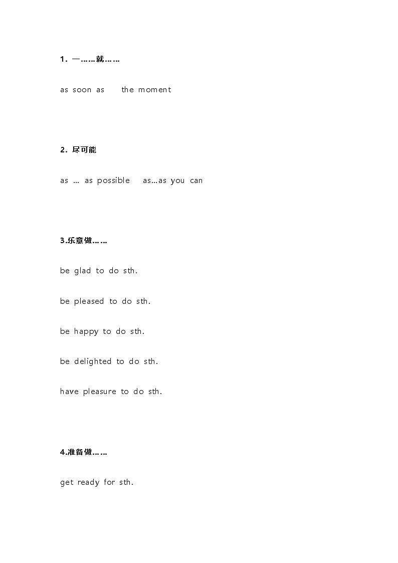 初中英语考试同义词组全总结01