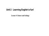 Unit 2 Learning English is fun! Lesson 4 Colours and feelings（课件） 2024-2025学年冀教版（2024）七年级英语上册