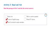 Unit 2 Learning English is fun! Lesson 5 Tips for learning English（课件） 2024-2025学年冀教版（2024）七年级英语上册