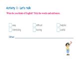 Unit 2 Learning English is fun! Lesson 1  How do you like English（课件） 2024-2025学年冀教版（2024）七年级英语上册