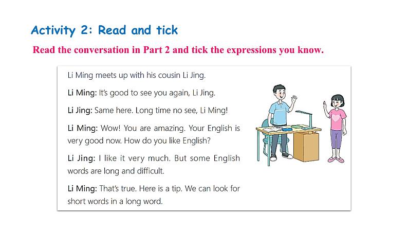 Unit 2 Learning English is fun! Lesson 1  How do you like English（课件） 2024-2025学年冀教版（2024）七年级英语上册03