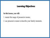 Unit 3  Family ties Lesson 2 Grammar (課件)--2024-2025學(xué)年外研版(2024)英語七年級上冊