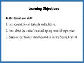 Unit 4  Time to celebrate Lesson 1 Starting out+Reading(课件)--2024-2025学年外研版(2024)英语七年级上册