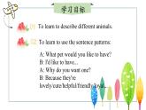 【核心素养】冀教版英语七年级上册 Unit 5 Animal friends Lesson 1  I'd like to have a pet!课件