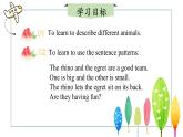【核心素养】冀教版英语七年级上册 Unit 5 Animal friends Lesson 2 The rhino and the egret 课件