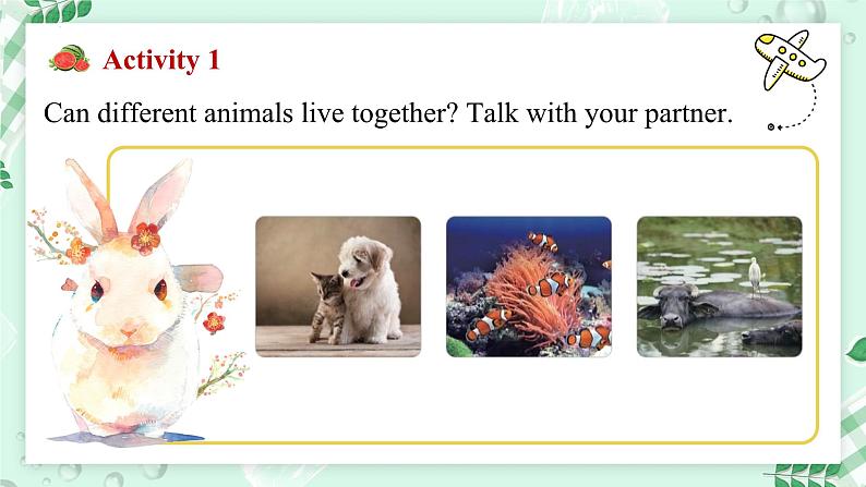 【核心素养】冀教版英语七年级上册 Unit 5 Animal friends Lesson 2 The rhino and the egret 课件第3页