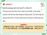 【核心素养】冀教版英语七年级上册 Unit 5 Animal friends Lesson 2 The rhino and the egret 课件
