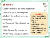 【核心素养】冀教版英语七年级上册 Unit 8 Knowing the world  Lesson 4 Same time, different weather 课件