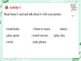 【核心素养】冀教版英语七年级上册 Unit 3 All about me  Lesson 4 What do you like to do课件