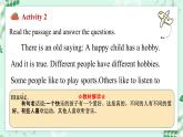 【核心素养】冀教版英语七年级上册 Unit 3 All about me  Lesson 4 What do you like to do课件