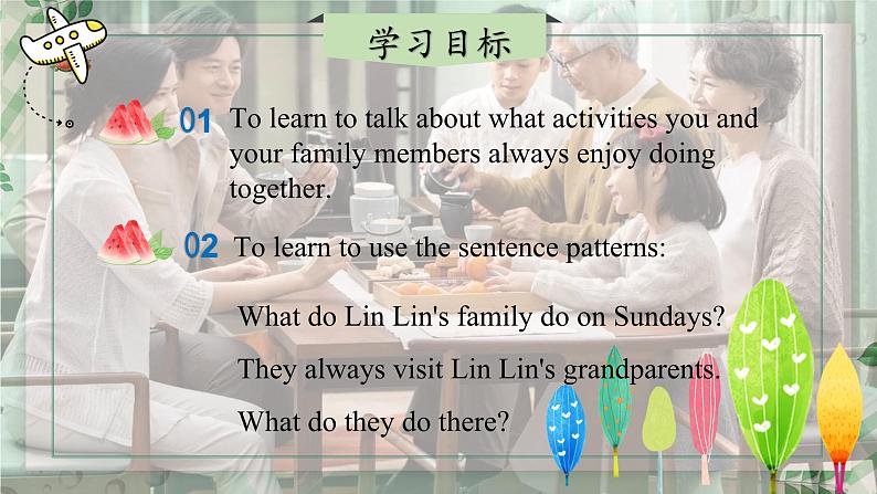 【核心素养】北师大版英语七年级上册 Unit 1 Family Lesson 3 Happy Weekend（课件）02