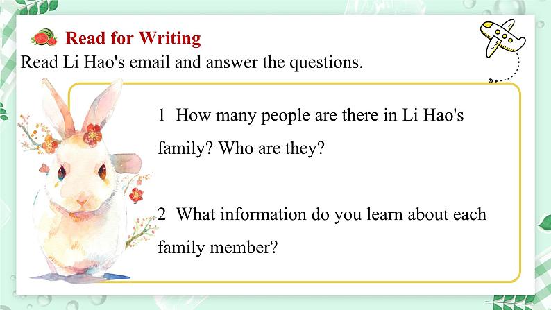 【核心素养】北师大版英语七年级上册 Unit 1 Family Lesson 5 Workshop（课件）04