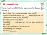 【核心素養(yǎng)】北師大版英語(yǔ)七年級(jí)上冊(cè) Unit 2 School Life Lesson 1 Topic Talk（課件）