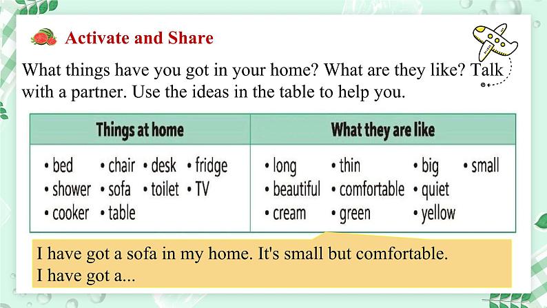 【核心素养】北师大版英语七年级上册 Unit 3 Home and Places Lesson 2 My Sweet Home（课件）03