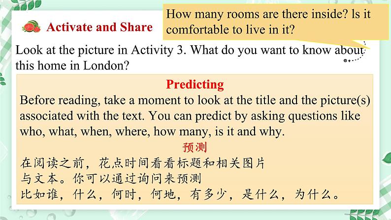 【核心素养】北师大版英语七年级上册 Unit 3 Home and Places Lesson 2 My Sweet Home（课件）04