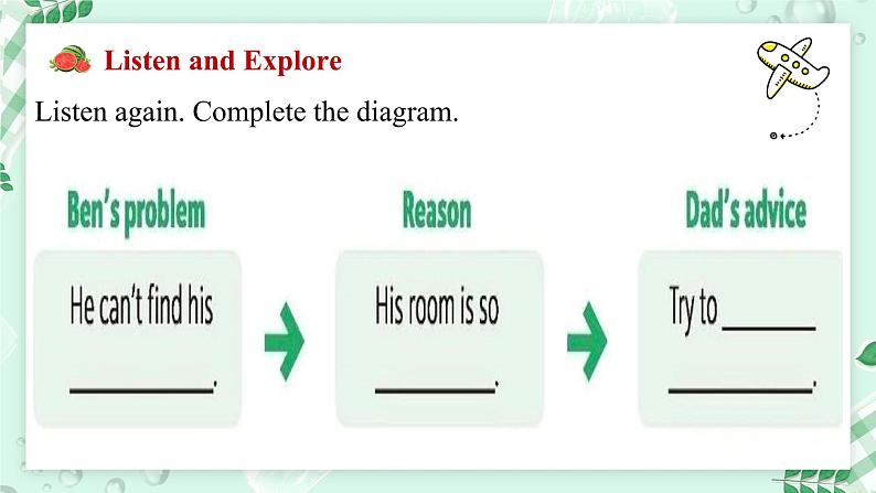 【核心素养】北师大版英语七年级上册 Unit 3 Home and Places Lesson 3 Time to Tidy （课件）07