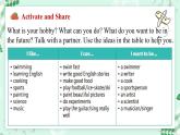 【核心素养】北师大版英语七年级上册 Unit 4 Interests and Abilities Lesson 2 My Hobby, My Dream Job （课件）