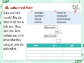【核心素养】北师大版英语七年级上册 Unit 4 Interests and Abilities Lesson 4 Beyond Disability （课件）